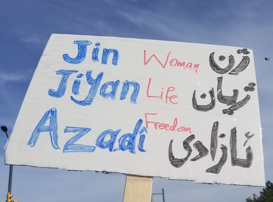 'Woman Life Freedom' by (cc) Pirehelokan